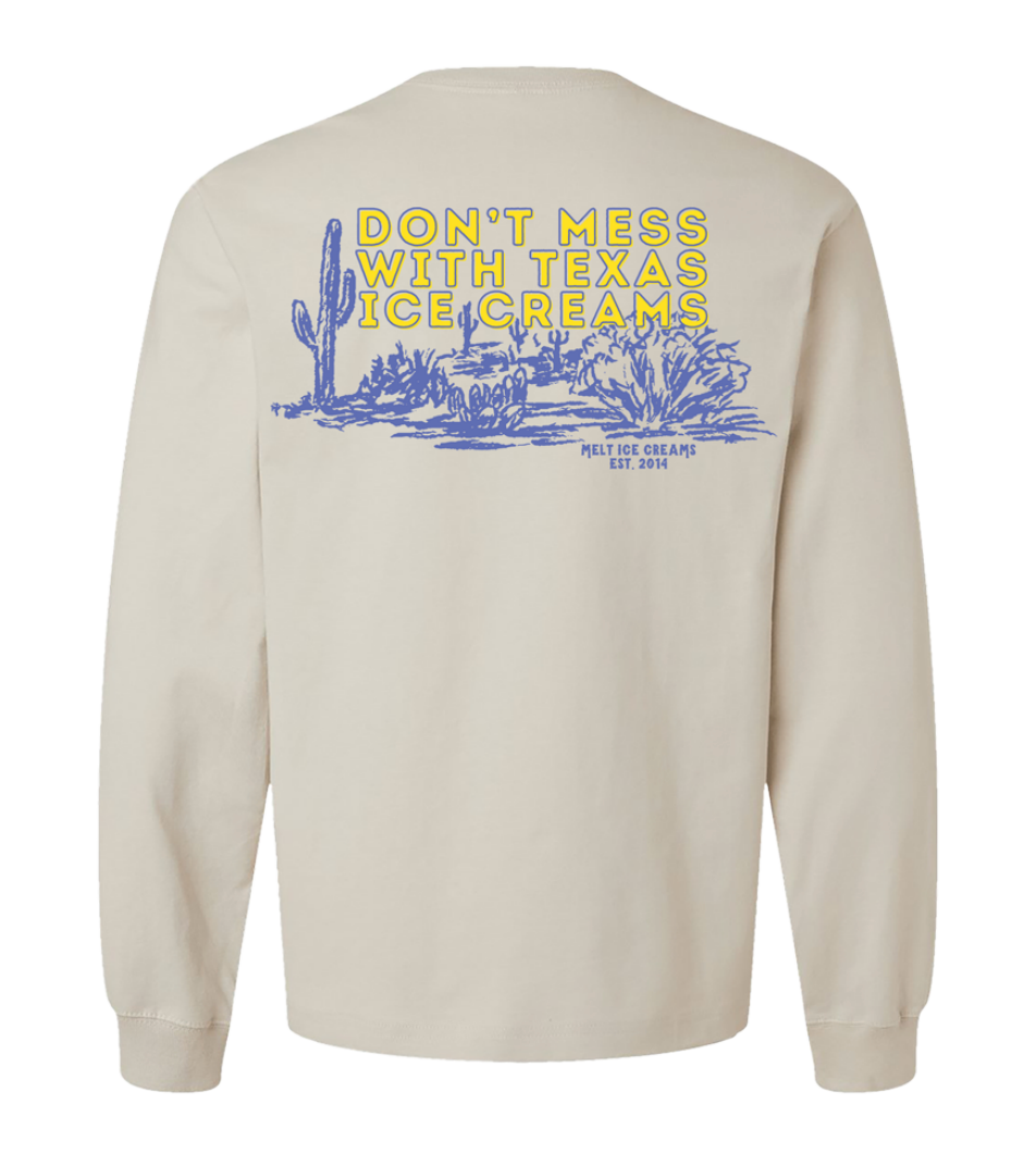 Don't Mess with TX Cactus Sand Long-sleeve T-shirt | MELT Ice Creams